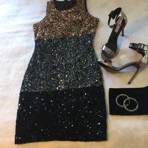 Cocktail dress covered in sequins